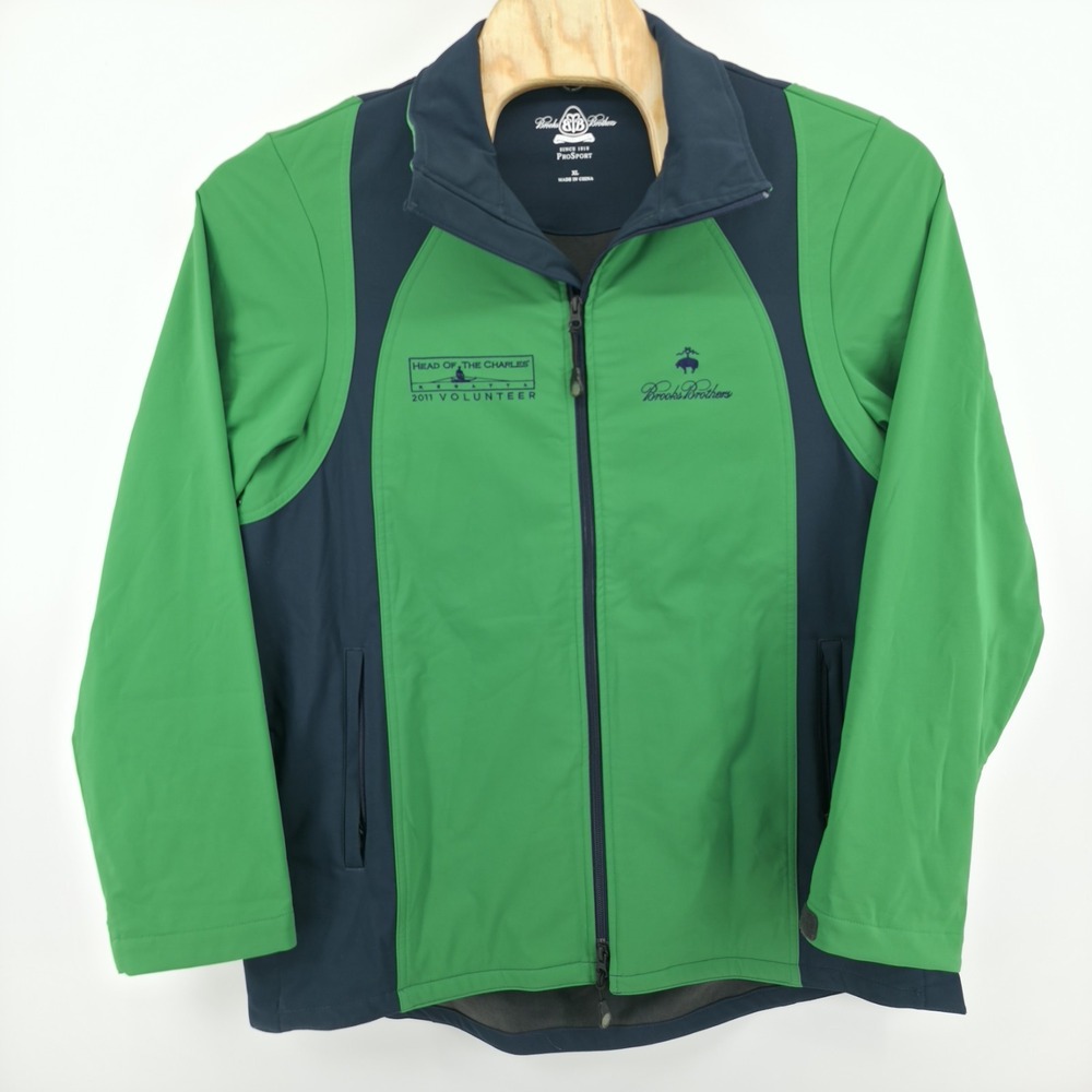 2011 BROOKS BROTHERS HEAD OF THE CHARLES XL PRO SPORT GREEN‎ VOLUNTEER JACKET